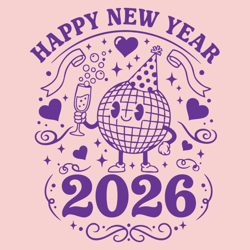 Joyeuse Année 2026 Célébration Globe Festive