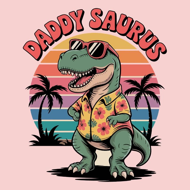 Daddy Saurus Dinosaur 