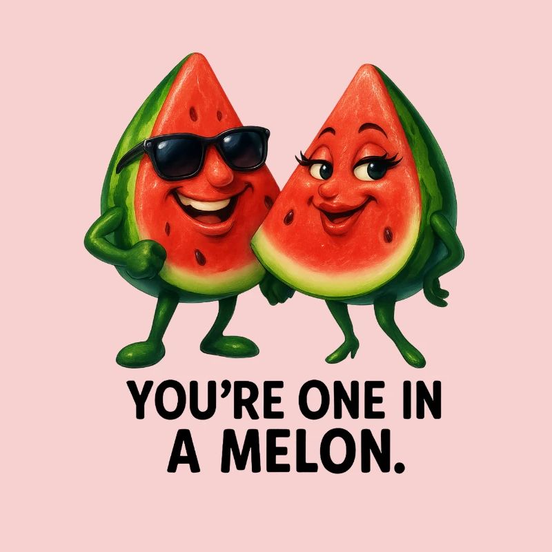Un dans un duo melon