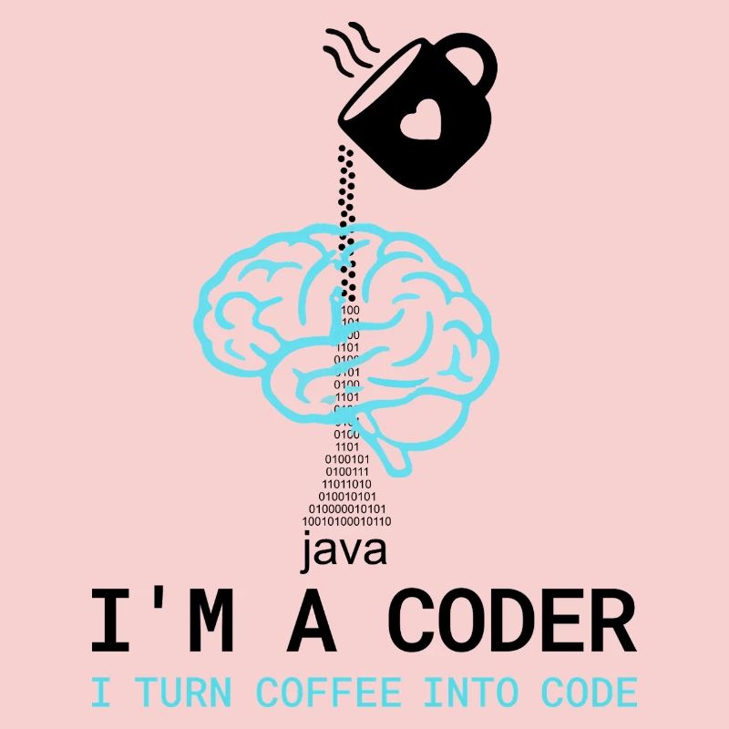 T-shirt Coder : Du café dans le code – Nerdy Programmie