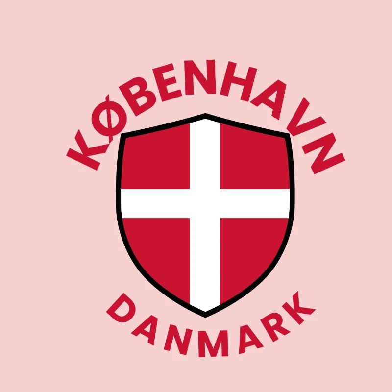 Bouclier de Copenhague avec drapeau danois