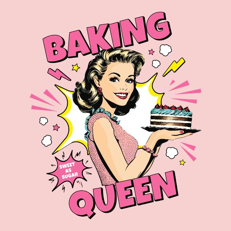 Baking Cake Baking Queen Baking Fairy Baker Pop Art
