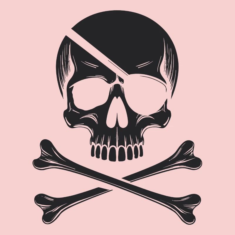 Classic Jolly Roger Pirate Skull