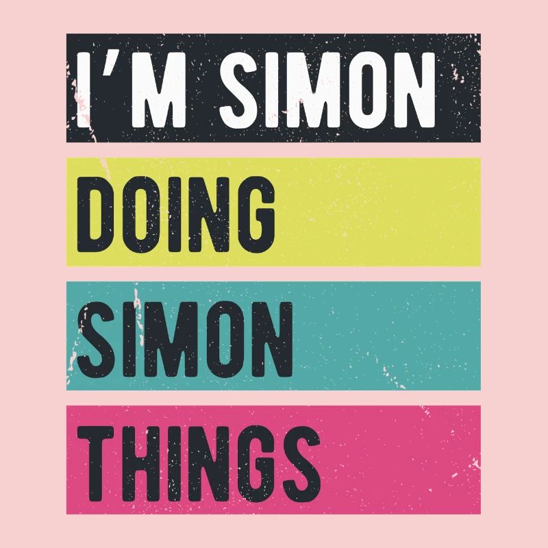 I’m Simon Doing Simon Things Retro Colors