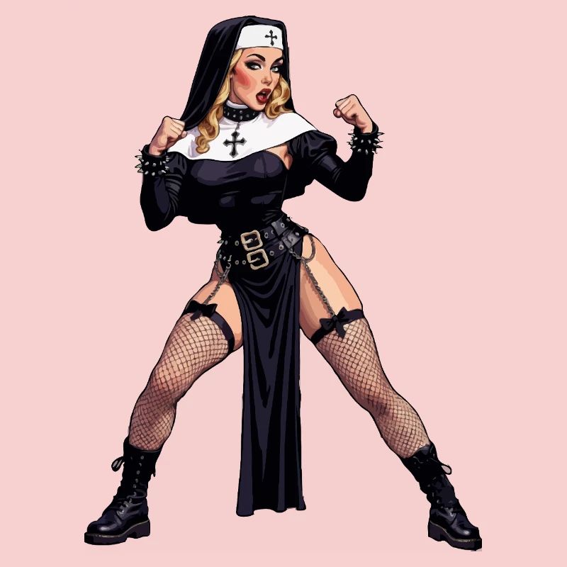 Super-Ehefrau-Nonne