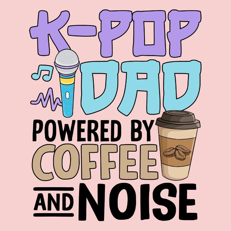 K Pop Dad alimenté par le café et le bruit