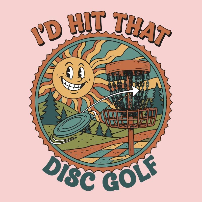 Id Hit That Disc Golf Funny Disc Golfer Flying