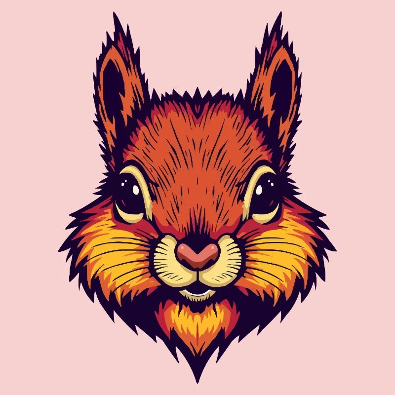 Bright autumnal squirrel