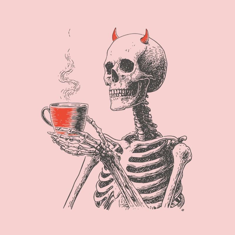 Devilish Coffee Skeleton