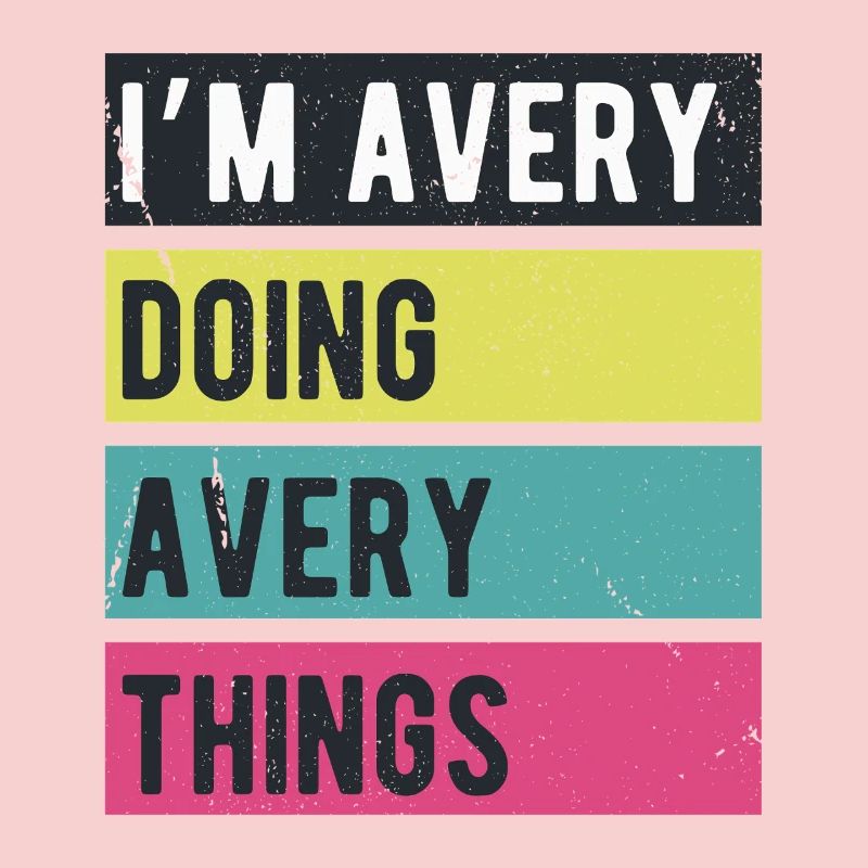 Ich mache Avery Things Retro-Farben