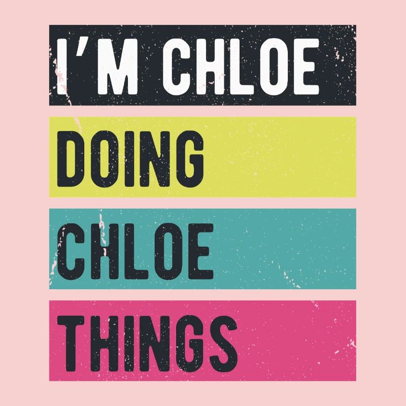 I’m Chloe Doing Chloe Things Retro Colors