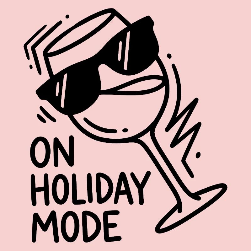 Mode Vacances Verre à vin - Mode Vacances
