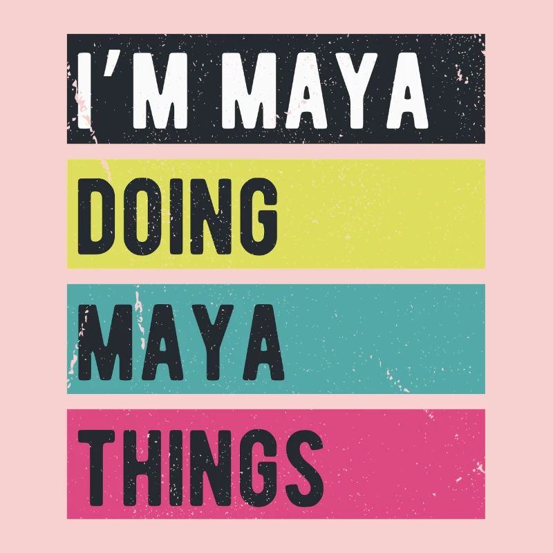 I’m Maya Doing Maya Things Retro Colors