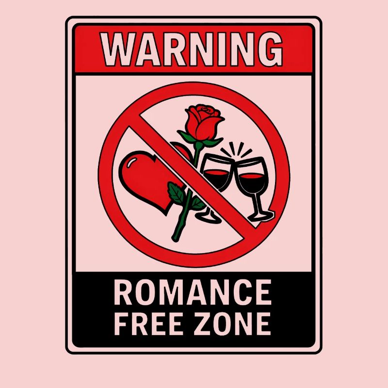 Warning Romance Free Zone