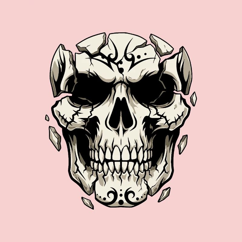 Splintering Skull – Gothic Graphics
