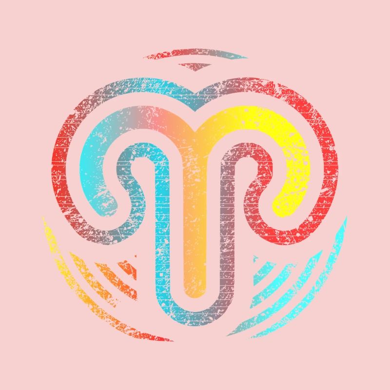 Design Widder-Sternzeichen der Astrologie