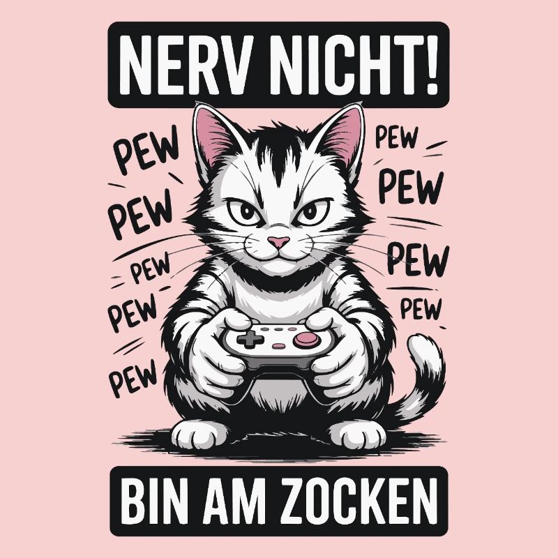Courage Not I Gaming Cat Design
