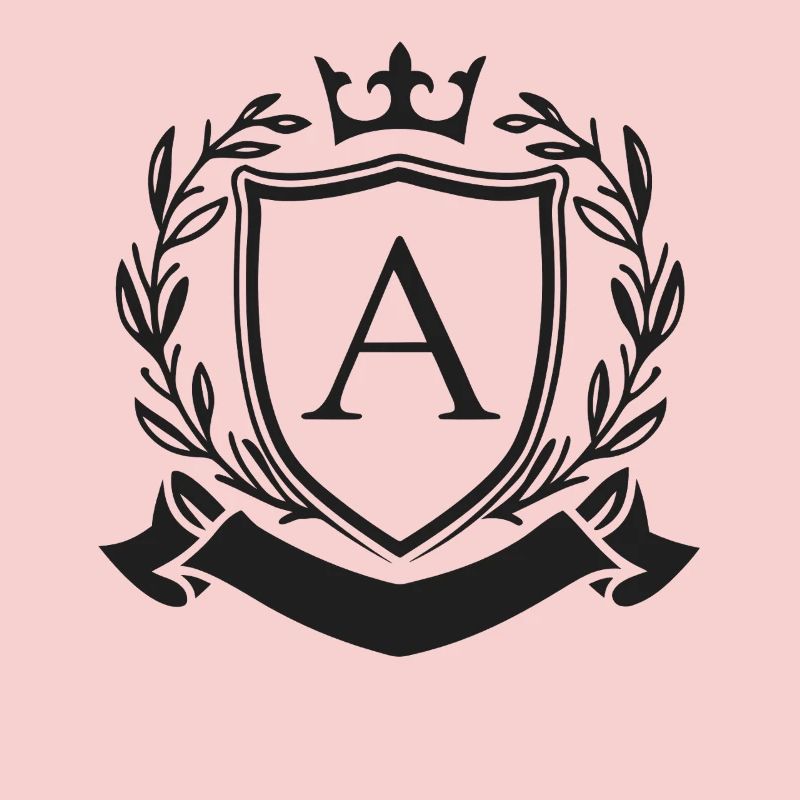 Adel Monogramm Wappen Krone Buchstabe A