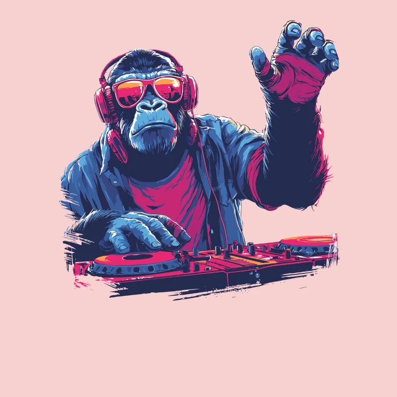 Cool DJ monkey