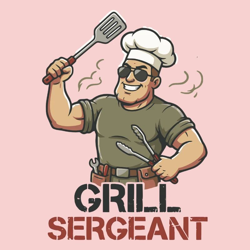 Grill Sergeant Funny BBQ Grill Chef