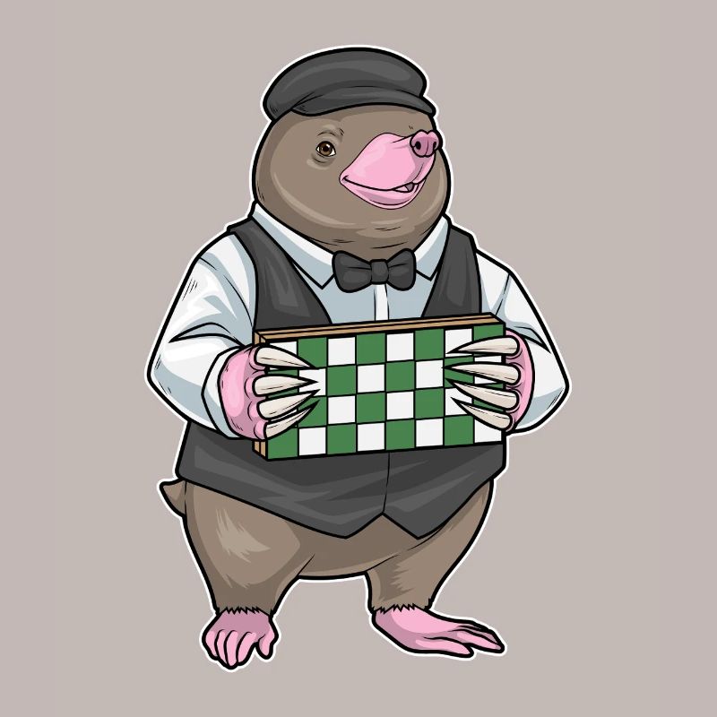 Mole Chessboard Chess Board Game