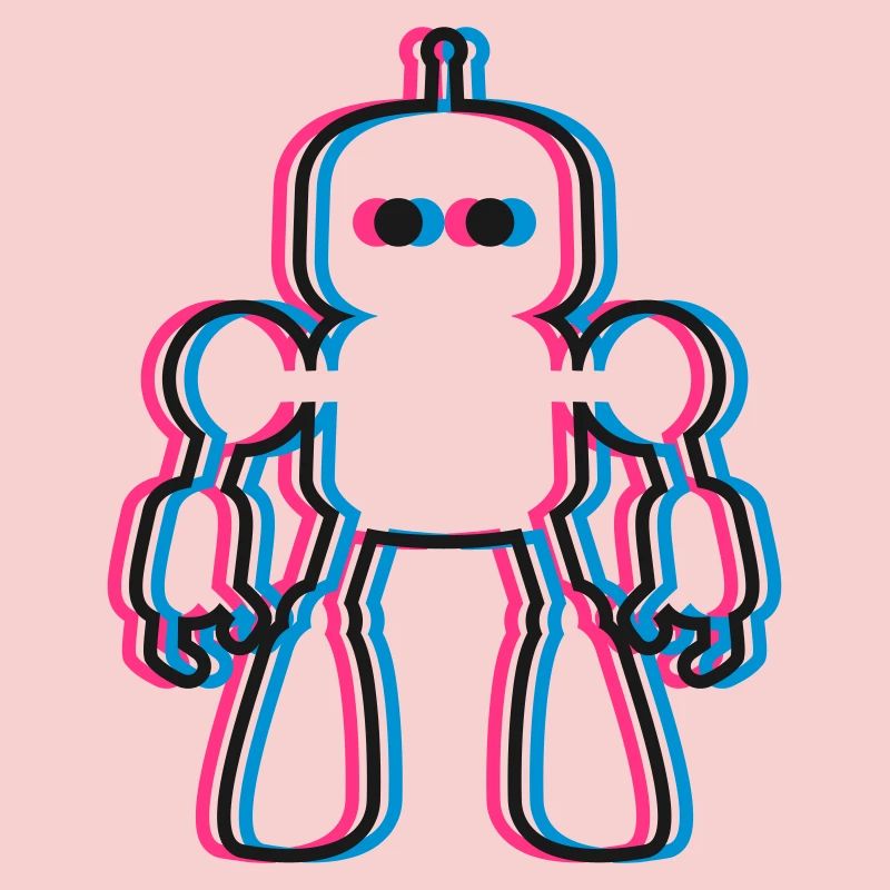 Robot 3D Effect IA Science-Fi