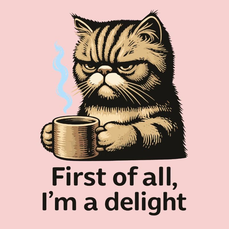 Chat et café: premier délice