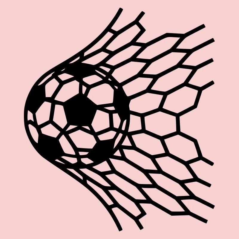 Goal Soccer Ball in Net Hit Vector