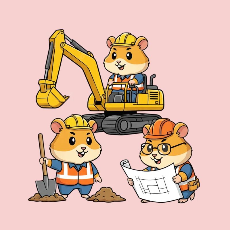 Hamster Construction Worker