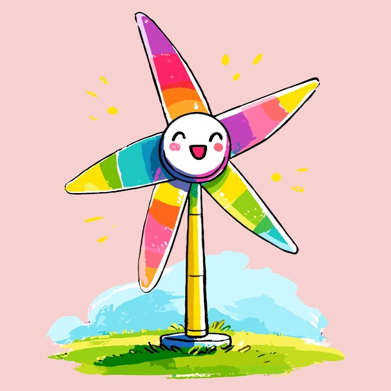 Rainbow Windmill Smile