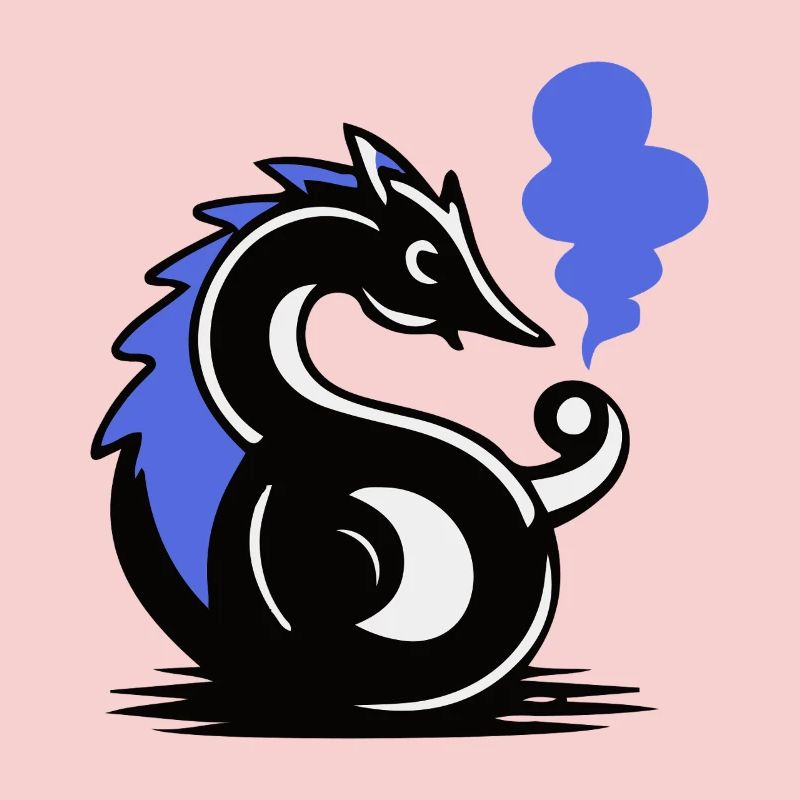 Blauer Glut-Seepferdchen