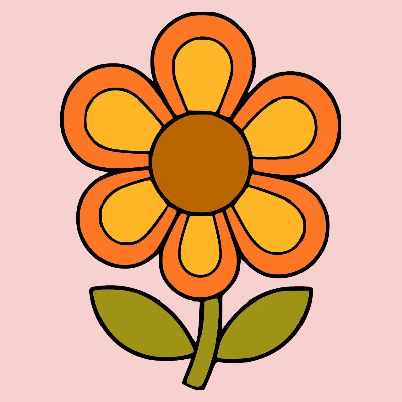 70s flower pattern retro flowerpower