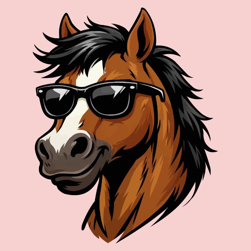 Swag vectoriel Stud avec lunettes de soleil