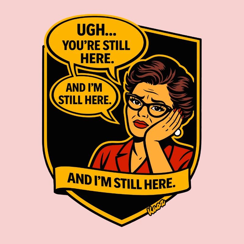 Retro Comic Lady: Still Here