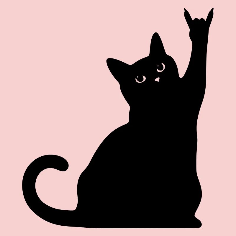 Chat Noir – Silhouette de cornes de diable
