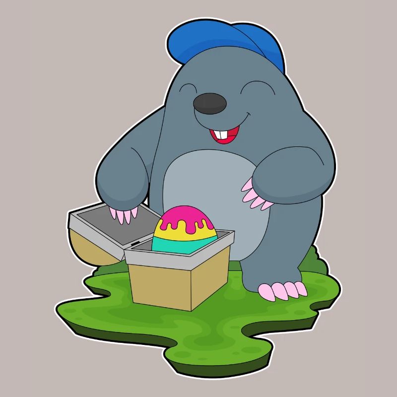Mole Easter Easter Egg
