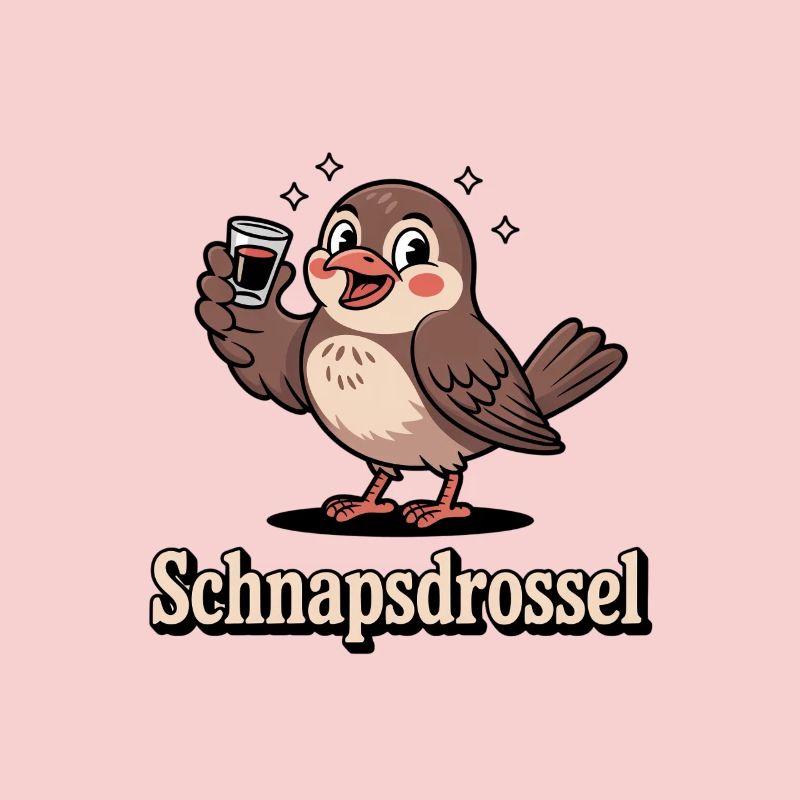 Schnapps Thrush Drôle de diction sur la boisson