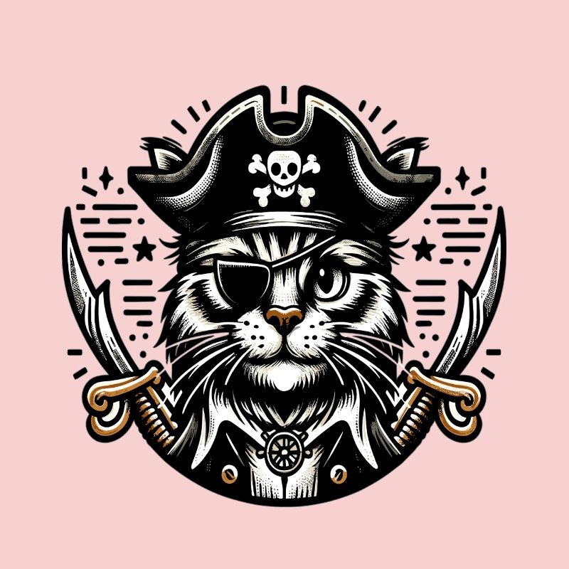 Cat Pirate: Pirate Cat with Eye Patch