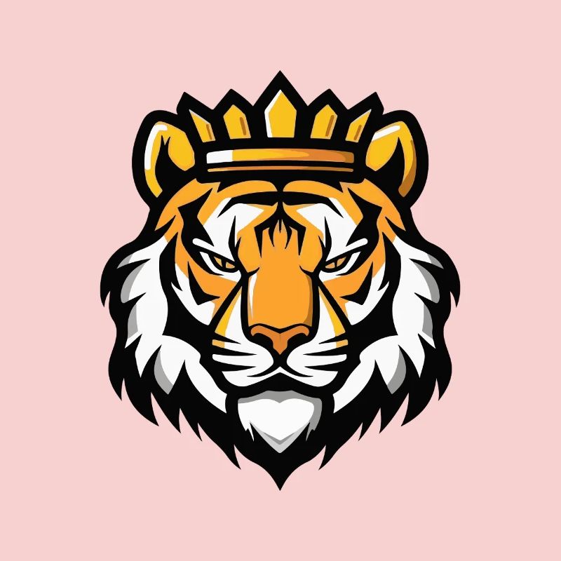 Tiger Kopf Krone