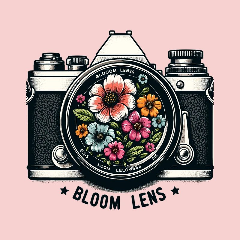 Blumenlinse Retro Florale Motive