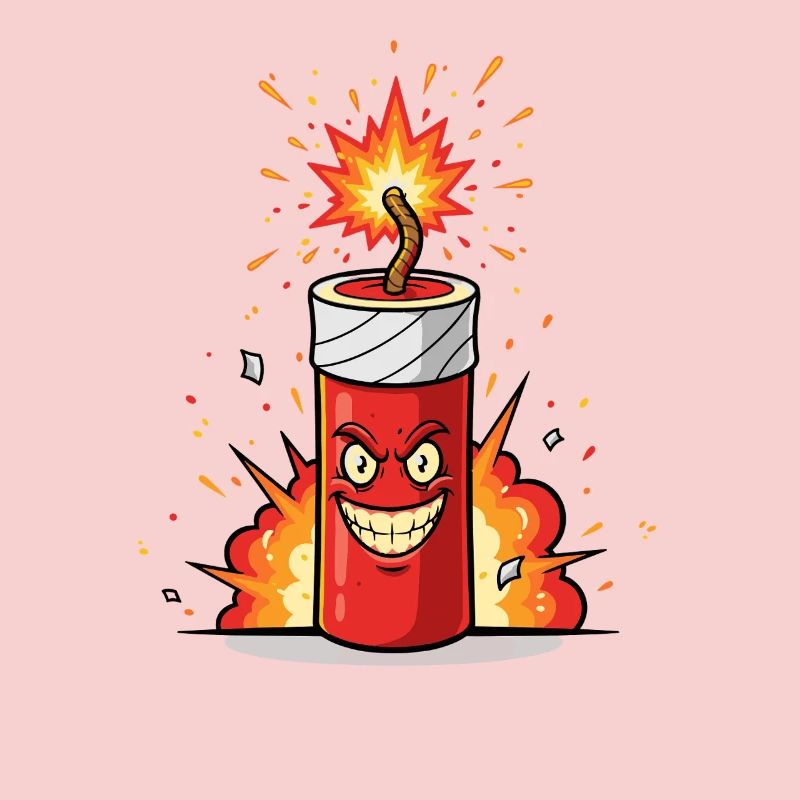 Angry Firecracker Comic