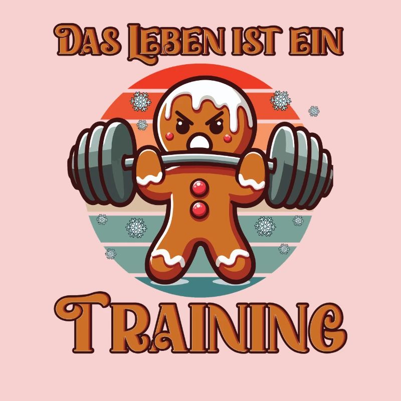 Lebkuchenmann DAS LEBEN IST EIN TRAINING Lustig