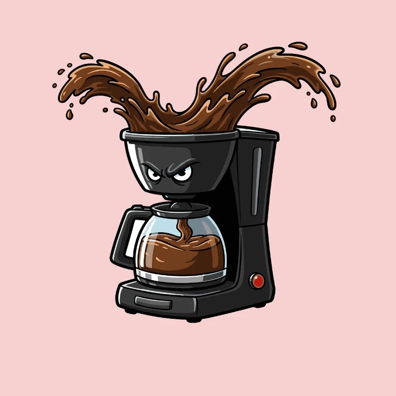 Angry Coffee Maker Splash
