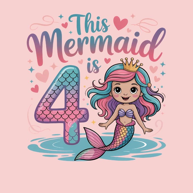 4e anniversaire de la sirène 4 ans