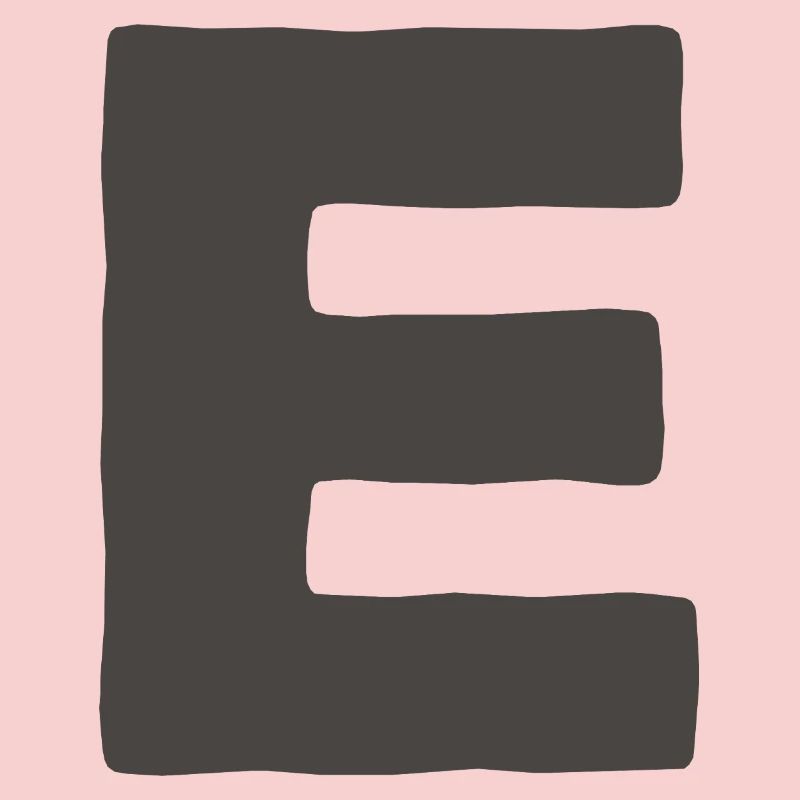 Typographie monogramme en gras lettre E minimale