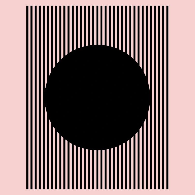 Black circle shape design