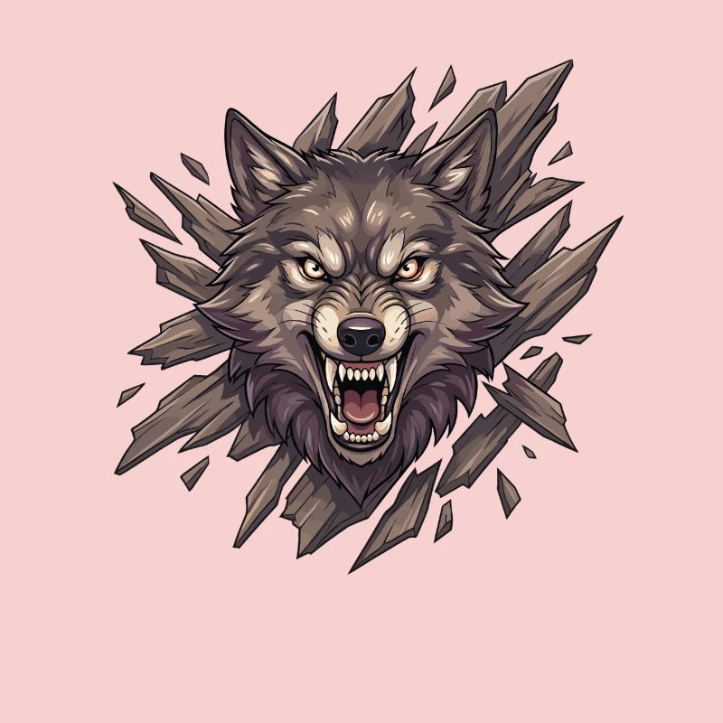 Wolf roar in splinter vision