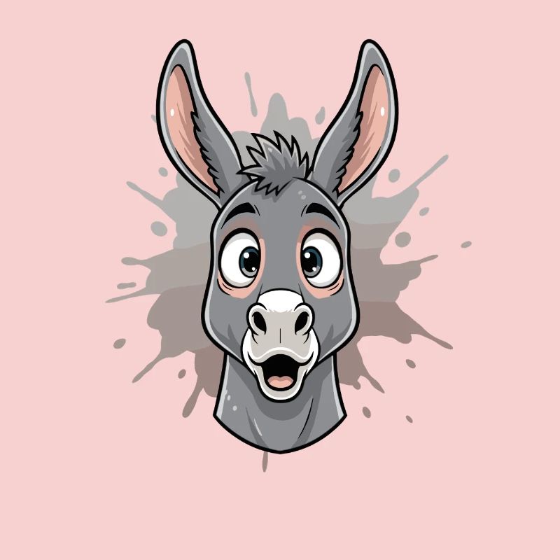 Âne de dessin animé dans Spritz Splash