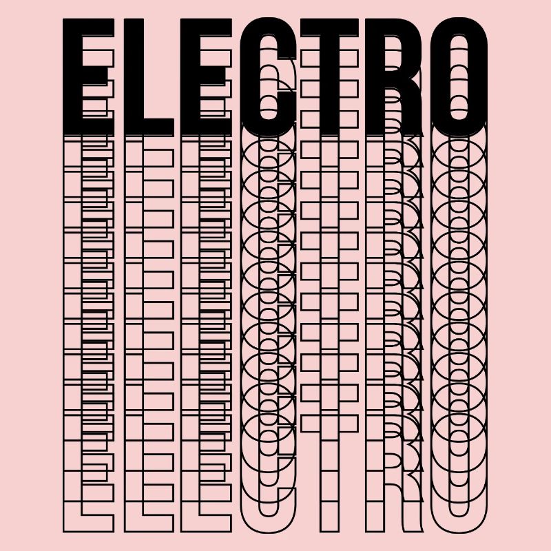 Conception de logo typographique de musique électro