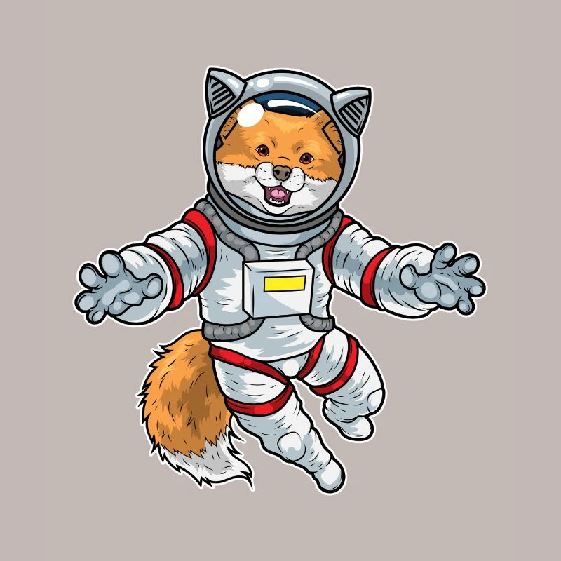 Fox Astronaut Space